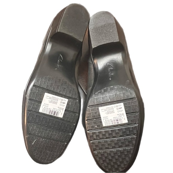 BRAND NEW CLARKS LEATHER SIZE 11 METALLIC - Picture 5 of 7